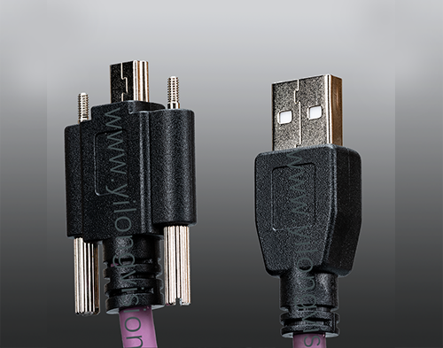 廣東工業相機專用Micro USB2.0高柔帶螺絲鎖扣線材